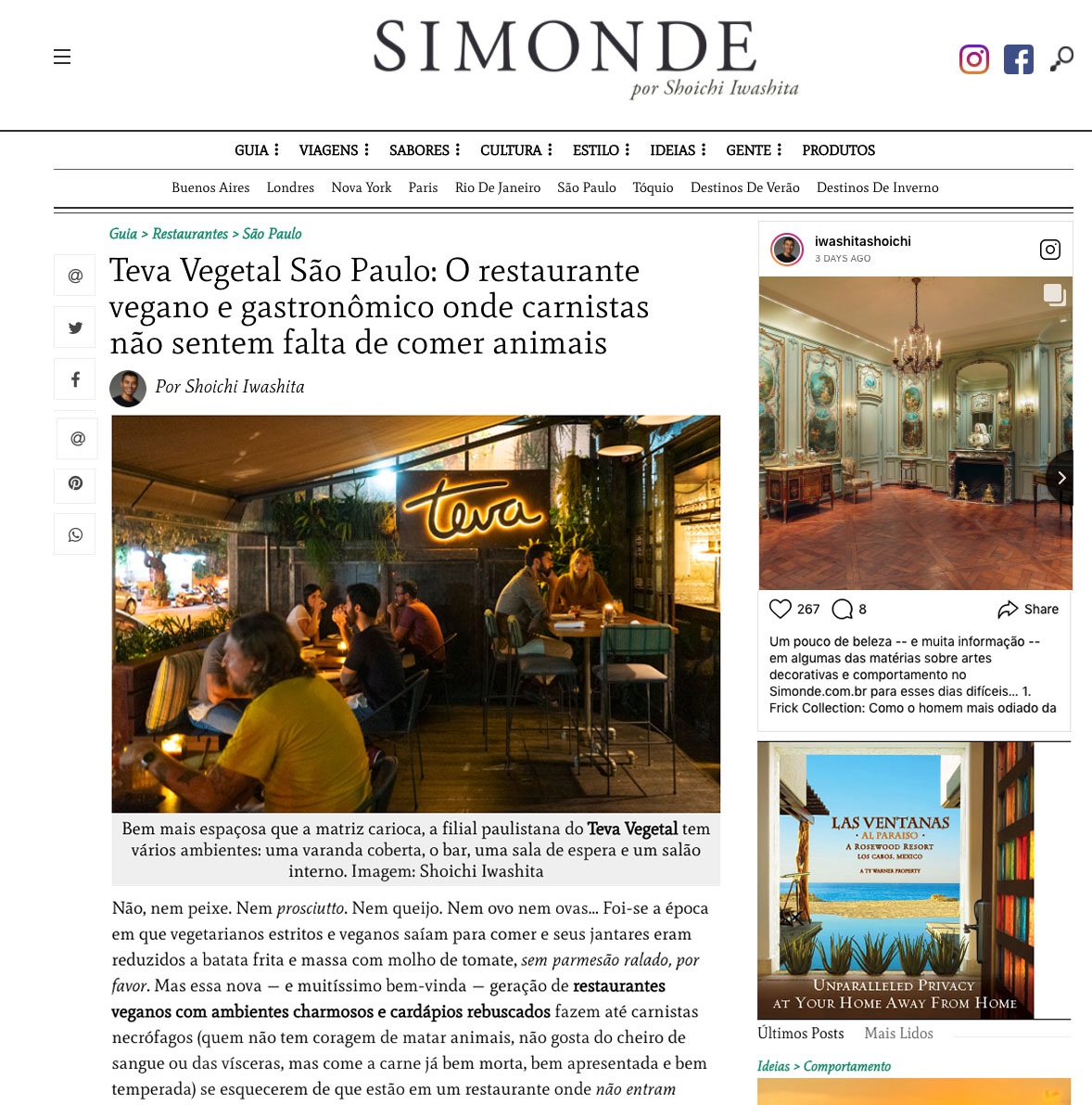 Teva Vegetal São Paulo: O restaurante vegano e gastronômico onde carnistas não sentem falta de comer animais